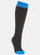 Trespass Mens Toppy Ski Tube Socks (2 Pairs) (Black/Ultramarine)