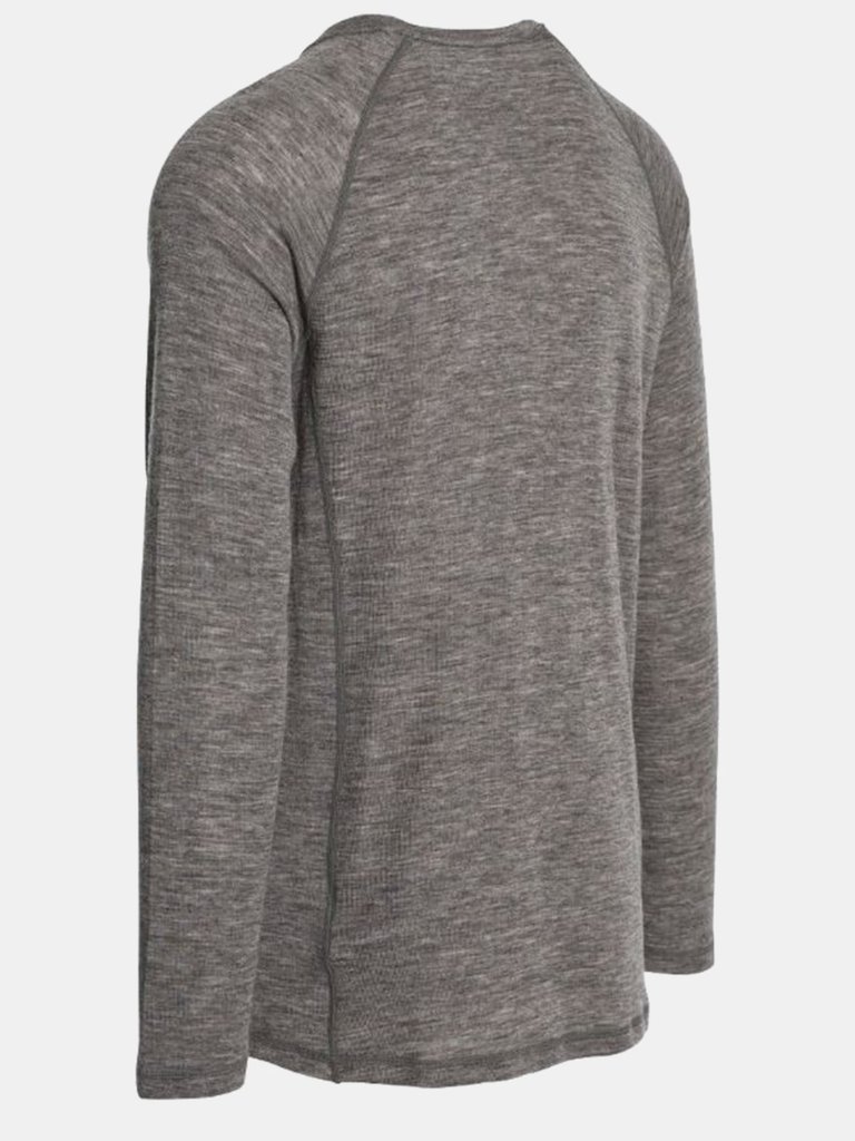 Trespass Mens Wexler Merino Base Layer Top (Dark Gray Marl)