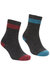 Trespass Unisex Adult Agenta Boot Socks (Black/Aqua Blue/Fig) - Black/Aqua Blue/Fig