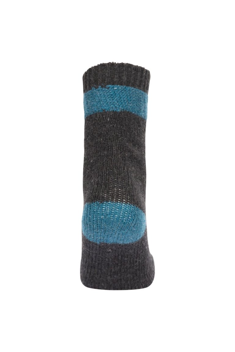 Trespass Unisex Adult Agenta Boot Socks (Black/Aqua Blue/Fig)