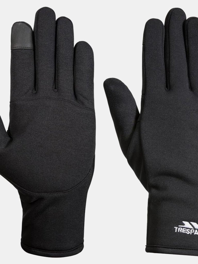 Trespass Unisex Adults Poliner Power Stretch Glove (Black) - Black