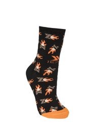 Trespass Unisex Flame Novelty Socks - Black