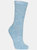 Trespass Womens Helvellyn Trekking Socks (Pack Of 3) (Rose Melange/Blue Melange/Sage Melange)