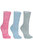 Trespass Womens Helvellyn Trekking Socks (Pack Of 3) (Rose Melange/Blue Melange/Sage Melange) - Rose Melange/Blue Melange/Sage Melange