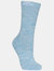 Trespass Womens Helvellyn Trekking Socks (Pack Of 3) (Rose Melange/Blue Melange/Sage Melange)