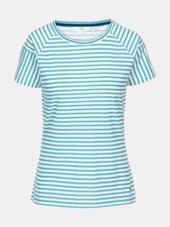 Trespass Womens/Ladies Ani T-Shirt - Aquamarine Stripe