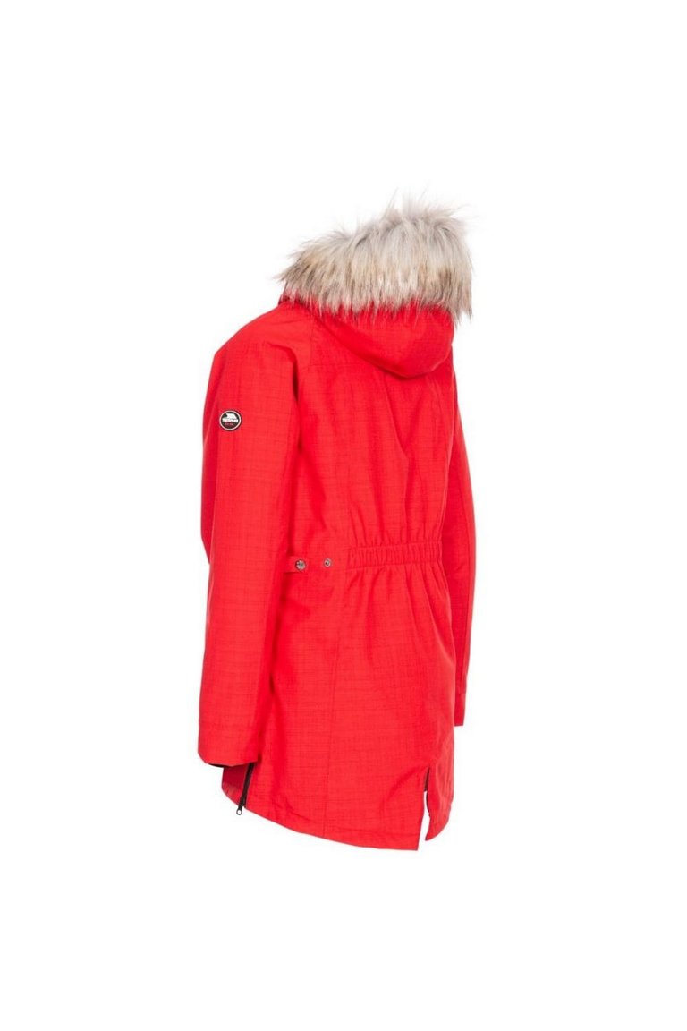 Trespass Womens/Ladies Caption Waterproof Parka - Red