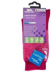 Trespass Womens/Ladies Cool C-Max Liner Socks (Cerise)
