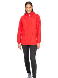 Trespass Womens/Ladies Flourish Waterproof Jacket (Hibiscus Red) - Hibiscus Red