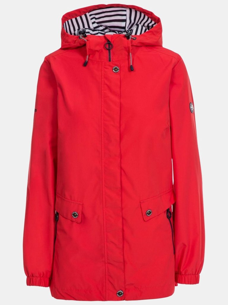 Trespass Womens/Ladies Flourish Waterproof Jacket (Red) - Red