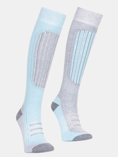 Trespass Trespass Womens/Ladies Janus II Ski Socks (Pack Of 2) (Mist/aqua) product