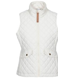 Trespass Womens/Ladies Larisa Quilted Gilet (Ghost White) - Ghost White
