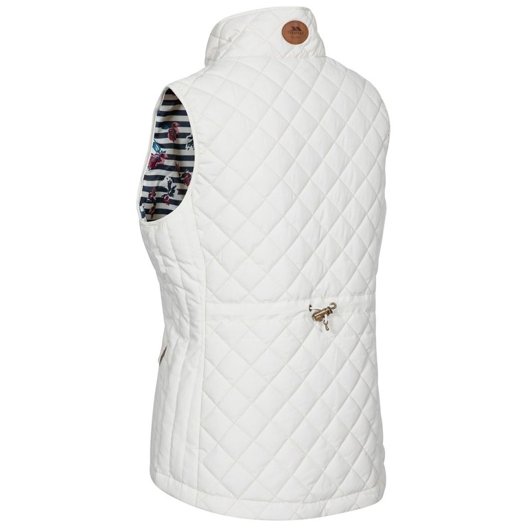 Trespass Womens/Ladies Larisa Quilted Gilet (Ghost White)