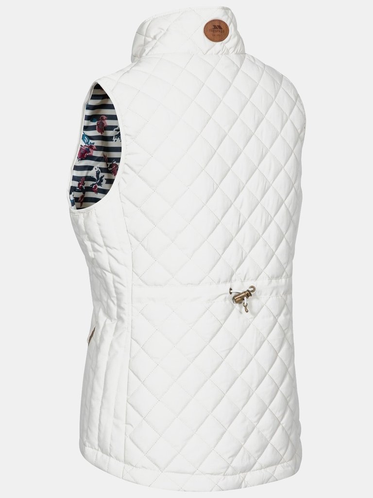 Trespass Womens/Ladies Larisa Quilted Gilet (Ghost White)