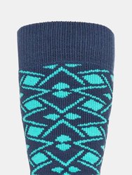 Trespass Womens/Ladies Marci Ski Socks (Lagoon Geo Print)