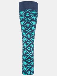 Trespass Womens/Ladies Marci Ski Socks (Lagoon Geo Print)