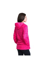 Trespass Womens/Ladies Stumble Hooded Fleece (Pink Lady Marl) - Pink Lady Marl