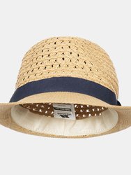 Trespass Womens Trilby Straw Hat (Natural) - Natural