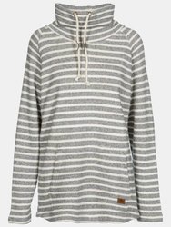 Womens Cheery Striped Pull Over - Navy - Navy