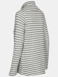 Womens Cheery Striped Pull Over - Navy