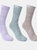 Womens Helvellyn Trekking Socks Pack Of 3 - Spruce Green/Oatmeal/Gelsomino Melange - Spruce Green/Oatmeal/Gelsomino Melange