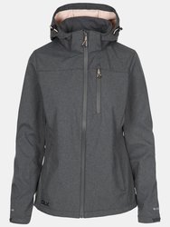 Womens/Ladies Claren II Waterproof Softshell Jacket - Dark Grey/Blush Marl - Dark Grey/Blush Marl