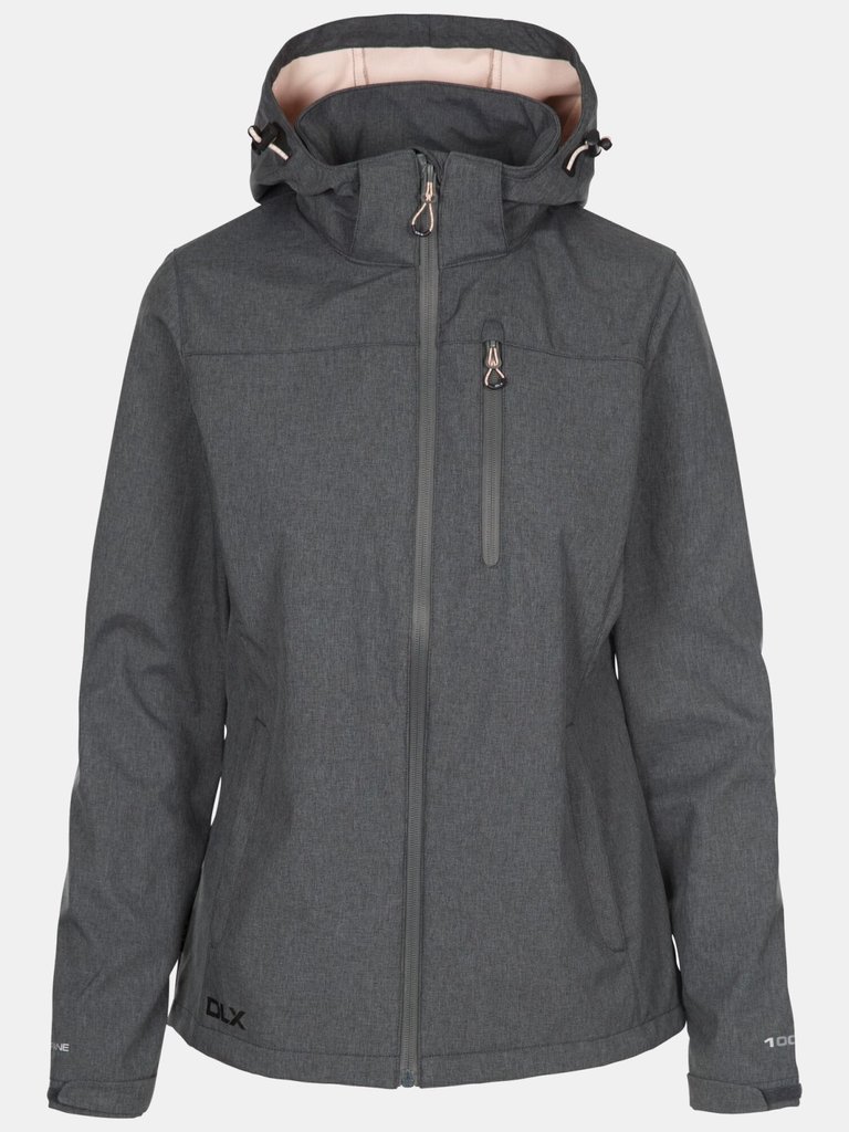 Womens/Ladies Claren II Waterproof Softshell Jacket - Dark Grey/Blush Marl - Dark Grey/Blush Marl