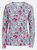 Womens/Ladies Dellini Floral Long-Sleeved Top - Pewter/Pink/White Stripe - Pewter/Pink/White Stripe