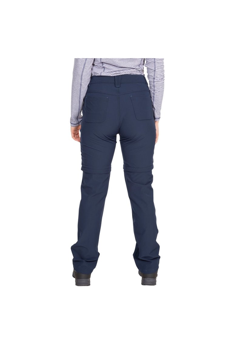 Womens/Ladies Eadie Convertible Pants - Navy