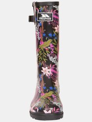 Womens/Ladies Elena Floral Galoshes Boot