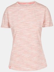  Womens/Ladies Elkie Stripe DLX Top - Pale Blush - Pale Blush