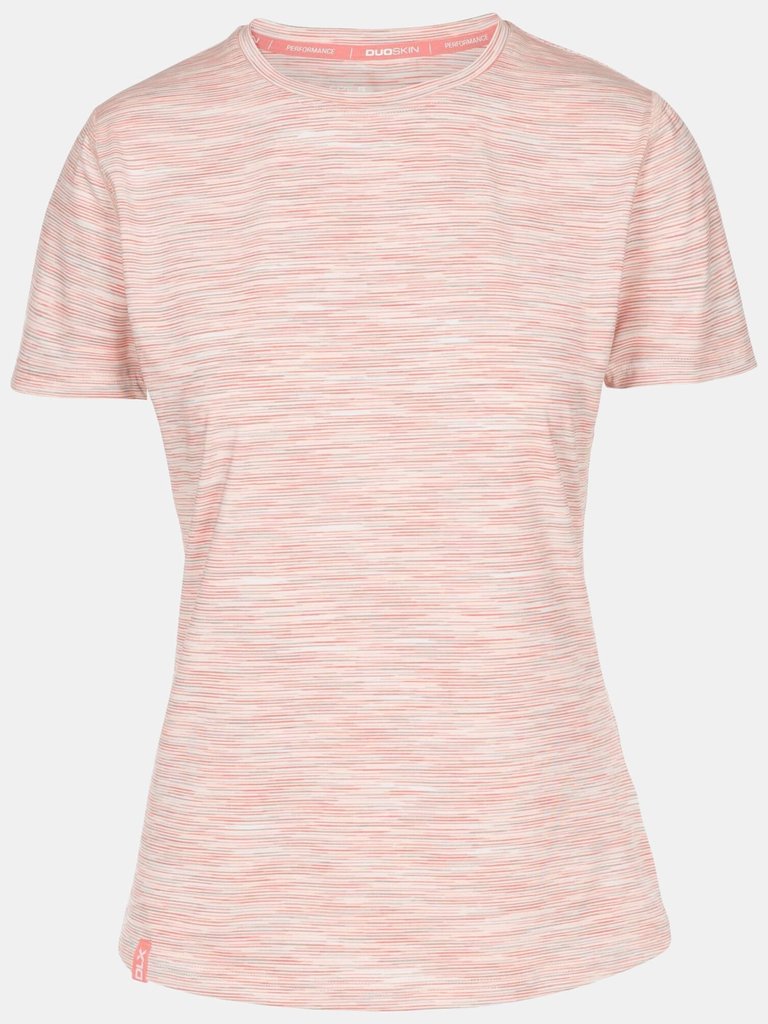  Womens/Ladies Elkie Stripe DLX Top - Pale Blush - Pale Blush