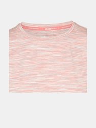  Womens/Ladies Elkie Stripe DLX Top - Pale Blush