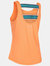 Womens/Ladies Emmalyn Low Back Tank Top - Orange