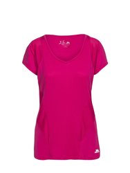 Womens/Ladies Erlin Short Sleeve Sports T-Shirt - Pink Lady - Pink Lady