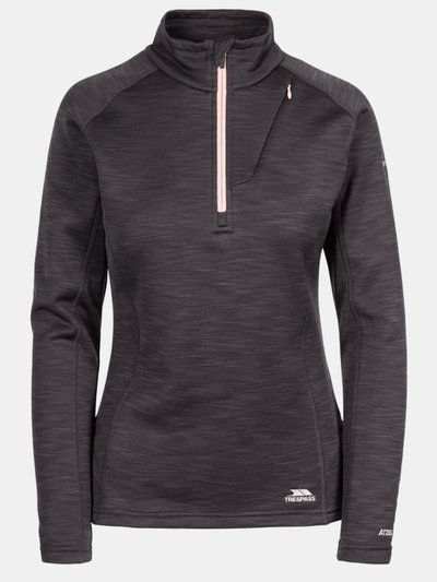 Trespass Womens/Ladies Fairford Fleece Top - Black Marl product