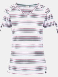 Womens/Ladies Fernie T-Shirt - Multicolored Stripe - Multicolored Stripe