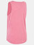 Womens/Ladies Fidget Tank Top - Rose Blush Marl