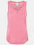 Womens/Ladies Fidget Tank Top - Rose Blush Marl - Rose Blush Marl