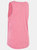 Womens/Ladies Fidget Tank Top - Rose Blush Marl