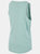 Womens/Ladies Fidget Tank Top - Teal Mist Marl