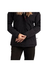 Womens/Ladies Frosty Padded Waterproof Jacket - Black