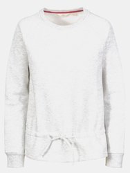 Womens/Ladies Gretta Marl Round Neck Sweatshirt - Pale Grey - Pale Grey