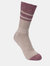 Womens/Ladies Hadley Hiking Boot Socks 2 Pairs - Spruce Green/Dark Cherry