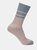 Womens/Ladies Hadley Hiking Boot Socks 2 Pairs - Spruce Green/Dark Cherry