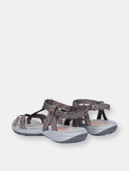 Womens/Ladies Hueco Sandals (Carbon)