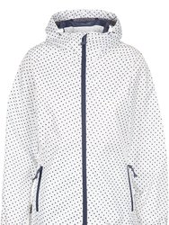 Womens/Ladies Indulge Dotted Waterproof Jacket - White - White