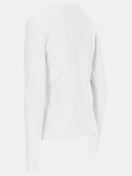 Womens/Ladies Jannett Long-Sleeved T-Shirt - Pale Grey Marl