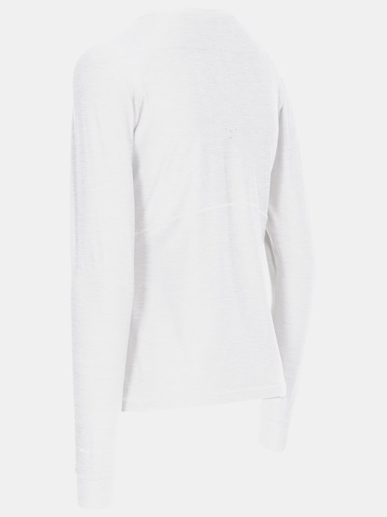 Womens/Ladies Jannett Long-Sleeved T-Shirt - Pale Grey Marl