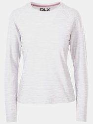 Womens/Ladies Jannett Long-Sleeved T-Shirt - Pale Grey Marl - Pale Grey Marl